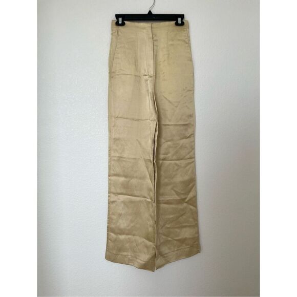 Sandro Trouville Satin Wide Leg Pants NEW - Picture 3 of 12